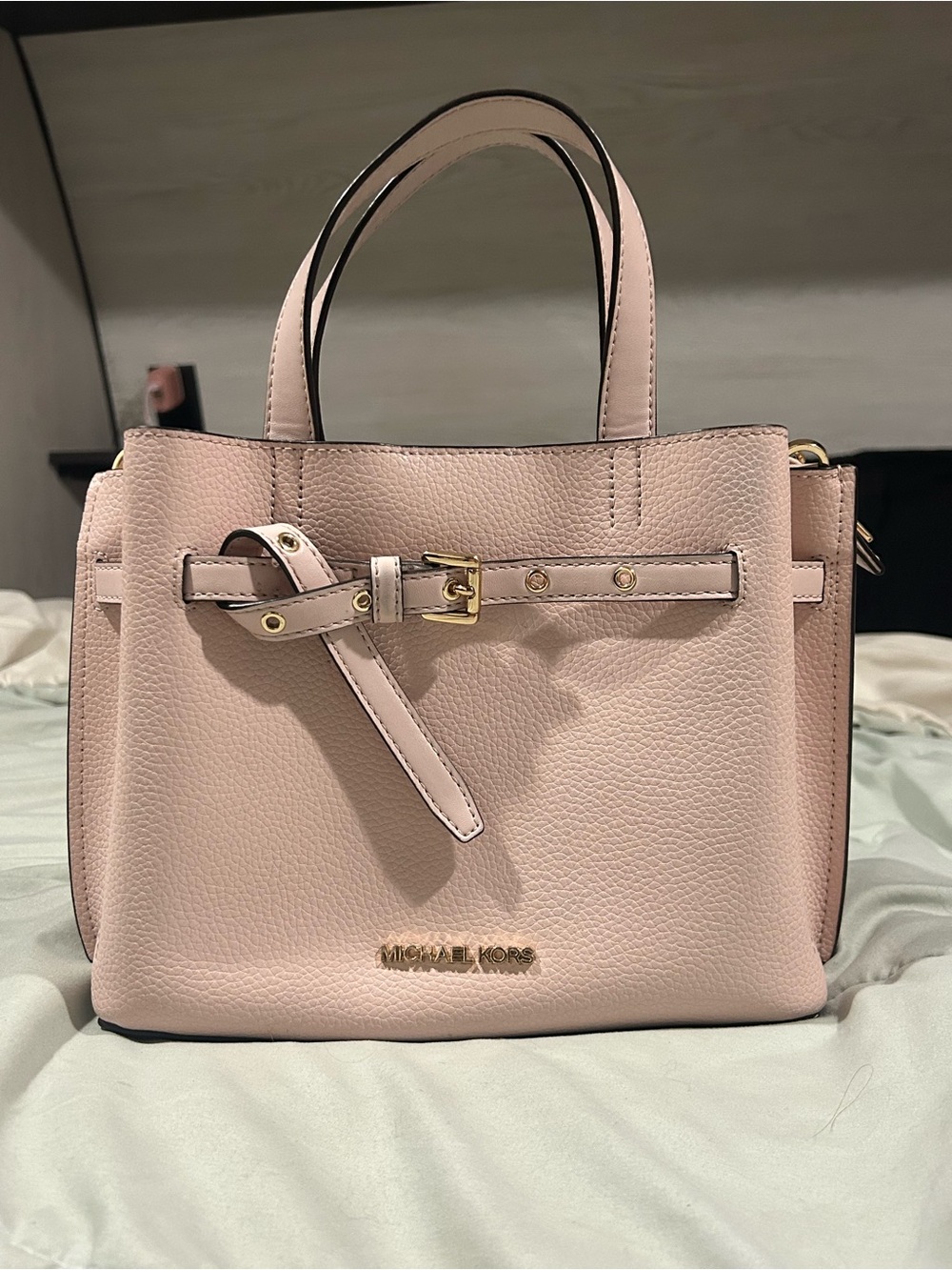 Michael Kors Soft  Pink Leather Tote Handbag